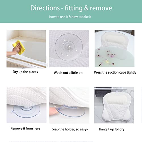 Mody Rody Bath Pillow For Tub Neck And Back Support Bathtub Pillow For Soaking Tub Pillow For Bath Pillow For Bathtub Bath Tub Pillow Headrest #TOP5