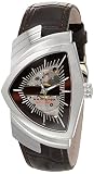 Hamilton Ventura Swiss Automatic Watch 34.7mm x 53.5mm Case, Brown Dial, Brown Leather Strap (Model: