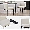 DUHOME Upholstered Dining Chairs Set of 2,Modern Kitchen Chairs with Back,Fabric Armless Side Dining Room Chairs with Wood Spindle Legs for Kitchen Dining Room Restaurant Living Room