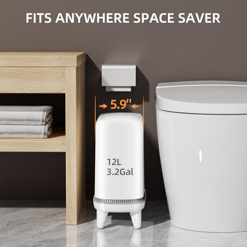 Basurero de baño con tapa - 40% de descuento, código ZC72QFRW - Image 5