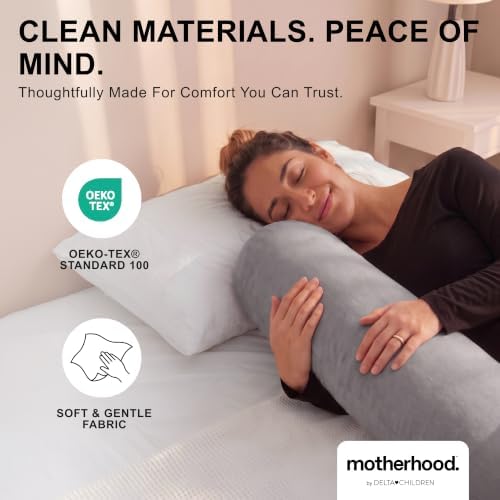 Motherhood Maternity Pregnancy Pillow for Sleeping, 2 Piece Set, Grey — 사진 5