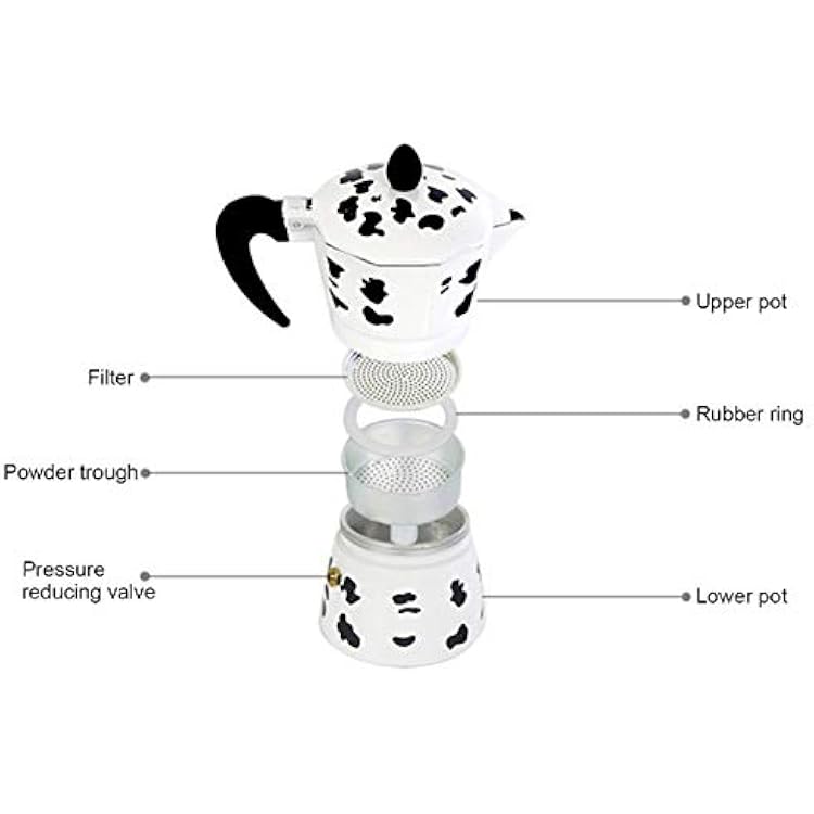 Moka Pot, Aluminium Stovetop Espresso Maker Italian Coffee Maker Coffee Pot Stovetop Espresso Maker Camping Espresso Maker Manual