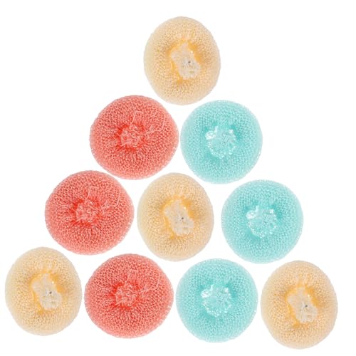 Cabilock 10 Scrubbing Pads Dish Rags for Washing Dishes Non Scratch Scrubbers for Cleaning Random Color