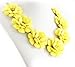 Fit&Wit Color Golden Plated Chain 7 Flowers Mint Statement Fashion Flower Necklace YELLOW