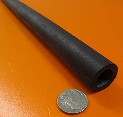 Black Neoprene Round Tube 75A 1.00" (1") OD x .625" (5/8") ID x 36" Length 1 pc