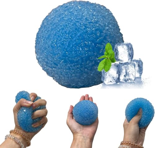 Crunchy Squishy Stress Ball, Waxberry Moldable Crunchy Stress Balls, Ice