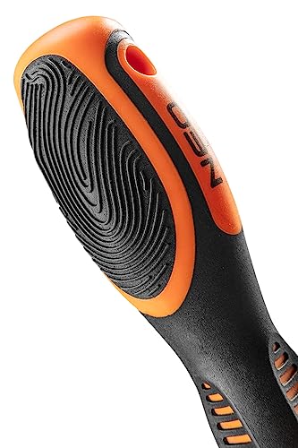 NEO TOOLS Wkrętak płaski - Wymiary 8.0 x 200 mm - Wykonany z wysokiej jakości stali CrV - Z magnetyczną końcówką - Ergonomiczny uchwyt - Śrubokręt - Z oparciem dla kciuka