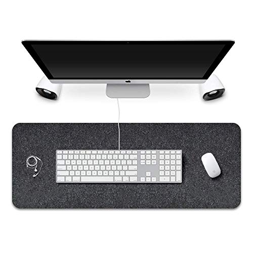 Extended Gaming Mouse Pad,Corey-z Non-slip Rubber Base Big Mousepad with Soft Felt Cloth,Ergonomic