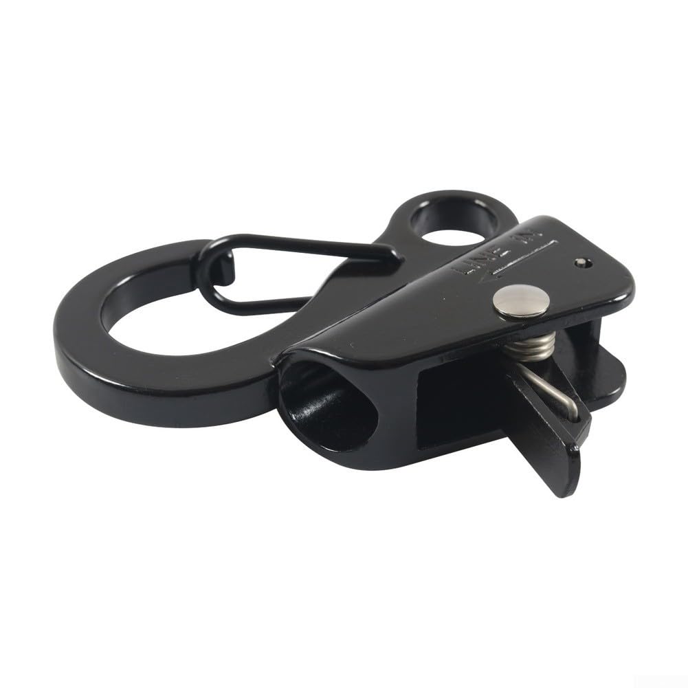 Gancho de anclaje deslizante ajustable para barcos, clips marinos de acero inoxidable 316 con liberación rápida, hardware de amarre resistente para cuerda de 3/8 a /8 pulgadas, (4)