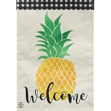 Briarwood Lane Welcome Pineapple Summer Burlap Garden Flag