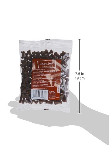 Chewies Hundeleckerli MAXI Mix 2 Lamm, Wild & Lachs Knöchelchen Training - 3 x 200 g - Fleisch Softies ohne Zucker - Hundesnacks mit hohem Fleischanteil (600 g)