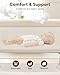 JevrJeur Baby Bassinet, Bedside Bassinet for Baby, Bassinet Bedside Sleeper with Mattress, Storage Basket and 4 Auto-Lock Wheels, Full-Mesh Sides, Bedside Mini Crib for Newborn (Beige)