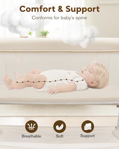 JevrJeur Auto-Lock Wheel Bassinet