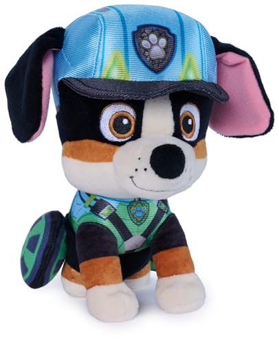 PAW PATROL GUND Dino Film Rex PlĂĽschtier, kuscheliger 15cm Fellfreund in Kinofilm Uniform, fĂĽr Kinder ab 1 Jahr