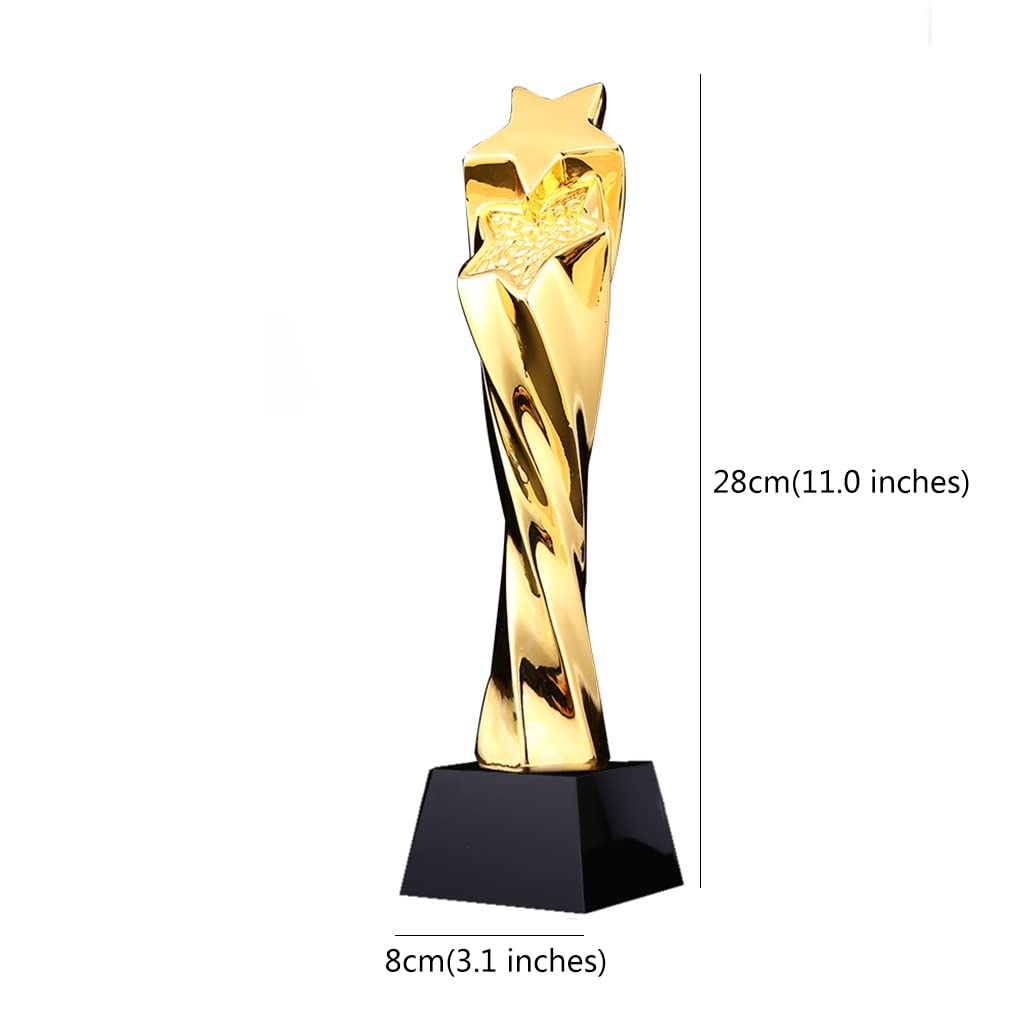 Trofeo de Resina Estrella 11 Pulgadas, campeón competición personalización, Trofeo Personal destacado