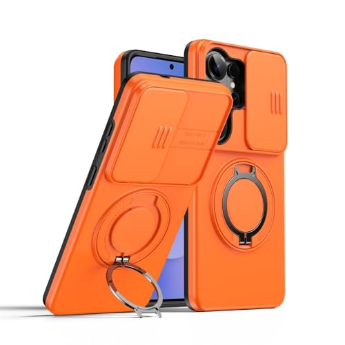 Coque Samsung Galaxy S26 orange antichoc silicone rigide avec anneau