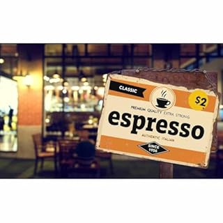 AOYEGO Espresso Tin Sign,Classic Italian Coffee Vintage Metal Tin Signs for Cafes Bars Pubs Shop Wall Decorative Funny Retro Signs for Men Women 8x12 Inch