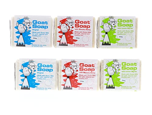 Goat Soap Variety Pack - 2 x Original 1 x Lemon Myrtle 1 x Manuka Honey