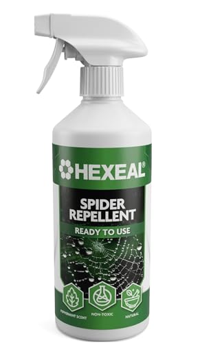 Hexeal Spider Repellent 500ml 500ml Spray Bottle of Peppermint Spider Repellent Safe & Effective Formula for Home Garden & Outdoors Non-Toxic Chemical Free & Ready to Use