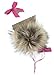 Produktbild FISH IN THE SEA Premium Echtfell Bommel XL 17-19cm Fellbommel mit Druckknopf in Natur leicht zum Anbringen Abnehmbarer Pom Pom für Strickmütze in Geschenkverpackung