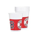 Boston Red Sox Plastic Cups - Pack of 25 - Premium Quality, Perfect for Sports Events & Team Parties