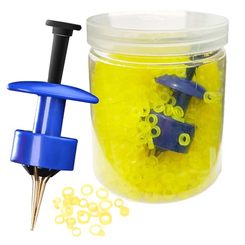 NewShot Pellet Bait Bander & 3000 Bands for Carp Coarse Fishing Bands - Ideal For Particle Baits (3000 x Bands & Bander(3mm * 5mm))