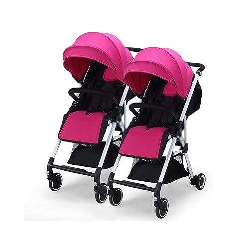 Double Stroller, Foldable Twins Strollers Detachable Baby Carriage, Side by Side Baby Stroller,5 Points Safety Belts,Comfortable and Breathable