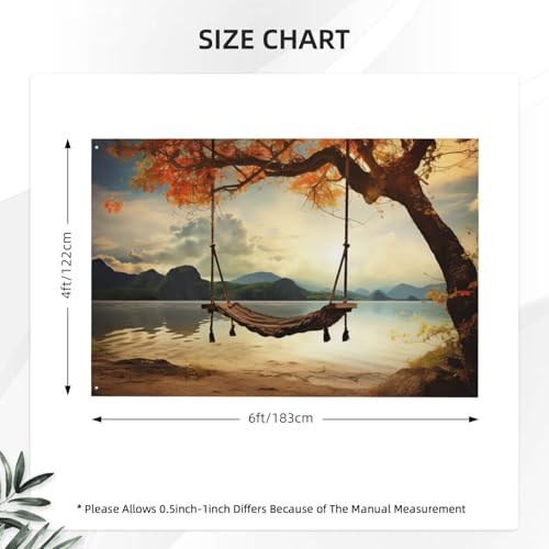 Drapeau robuste 122 x 183 cm en polyester 200D pour cour et mât - 2