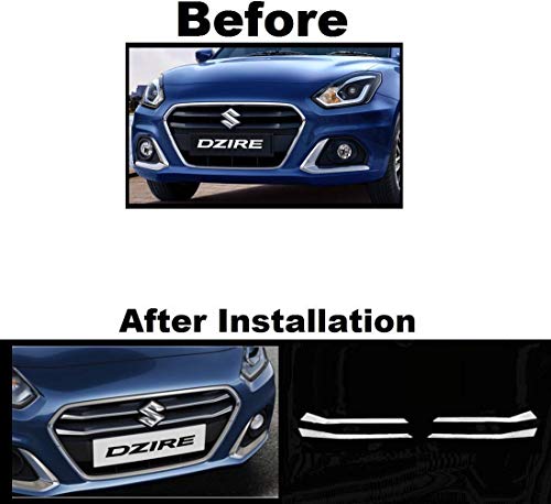 ModifyStyle Front Grill Trim Suitable for Maruti Swift Dzire 2020 Onwards (Set of 4pcs)