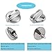 AMI PARTS Stainless Steel 5 Pack Stove Knobs, Compatible with GE, Easy to Install