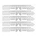 Pupil Distance Meter, 5pcs PD Ruler Clear Data Marking Smoothing Edges Pupillary Distance Ruler Optical Vernier PD Ruler Pupil Distance Meter Eye Ophthalmic Tool for Pupil Distance Measuring