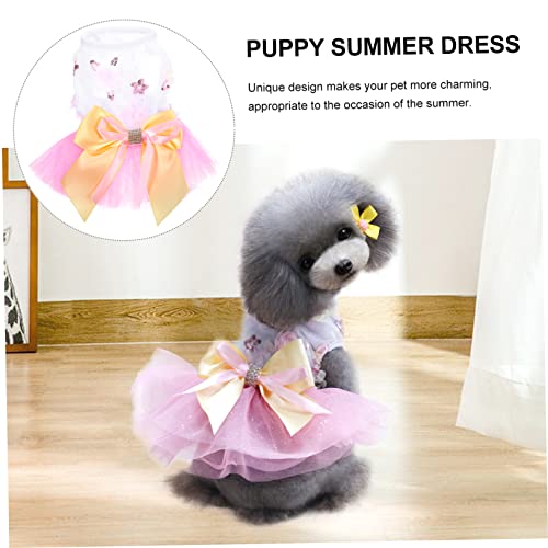 Ipetboom 3Pcs Dog Princess Dress Candy Costume Dresses For Summer Polyester Polka Dot Xs #TOP6