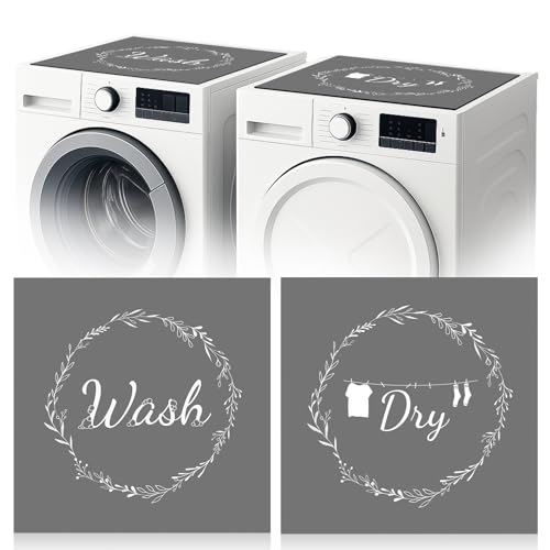 Teenyyou 2 Pcs Washer and Dryer Covers Top Protector Mat