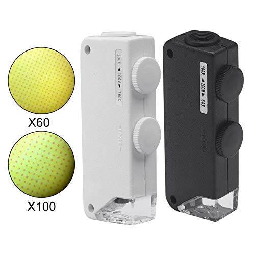 Lupa LED Lupa Ze Światłem LED Podświetlana Lampa Kieszonkowy Mikroskop Ręczny Powiększenie Zoom Len The New