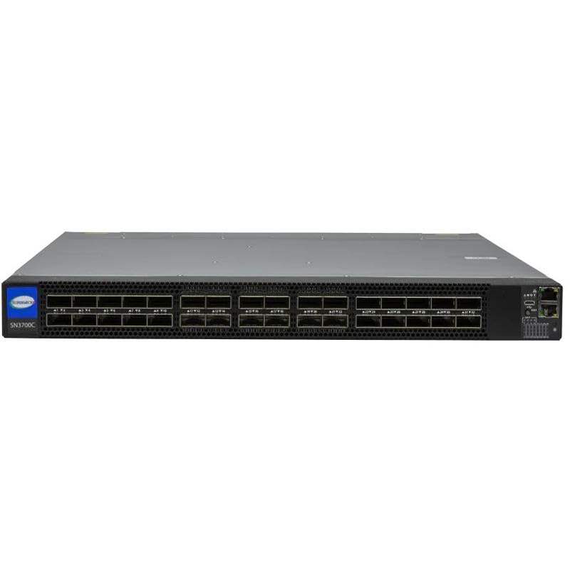 Image of Supermicro SSE-SN3700-CS2FC 100Gb Ethernet Switch Offers 32x QSFP28 Ports Reverse Airflow (Back to Front)