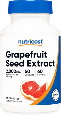 Nutricost Grapefruit Seed Extract 60 Capsules for 60 Servings Per Bottle