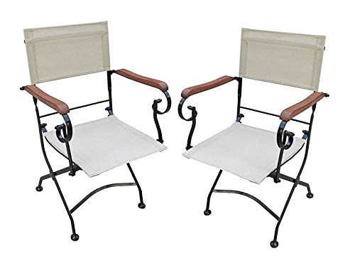 Gravidus Set of 2 Folding Chairs with Armrests