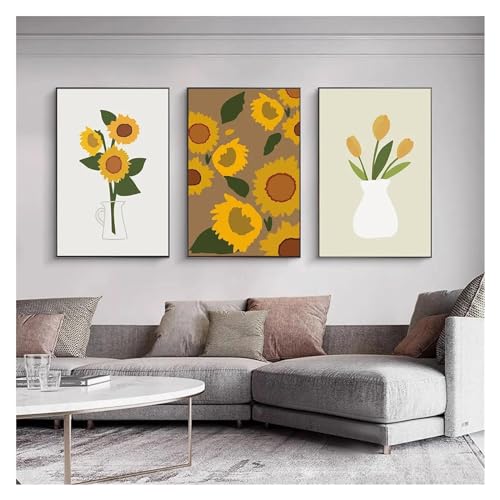 Tableau fleurs de tournesol pour une décoration de maison chaleureuse