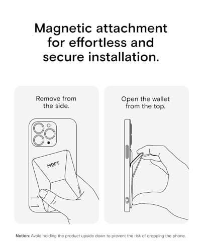 Image of MOFT Magnetic Wallet Stand Compatible with iPhone 16 /15 /14 /13 /12 Series, Angle Adjustment & Magnetic Compatible MOVAS Phone Stand,Peppermint
