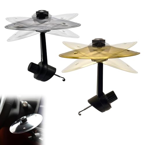 2 Stück Auto Schlagzeug Car Crash Becken Inneneinrichtung Car Drum Cymbal Handtrommel Schlaginstrumente Deko Mini Trommel Lüftungsschlitz für Musikliebhaber Fahrunterhaltung(Gold & Silber)
