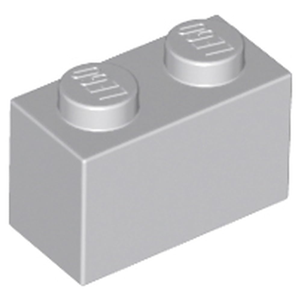 LEGO Building Block 1x2, Part 3004, Part 3004, Choose Your Colour (Light Bluish Gray, 10, Bricks) — image 1