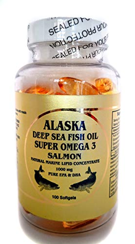 Vitamínicos, Omega 3 de salmón de Alaska 1000 mg 100 cápsulas blandas