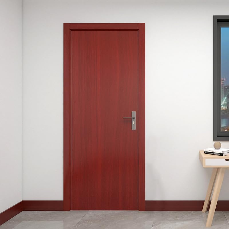 Image of Self Adhesive Waterproof & Oil Proof Wooden Wallpaper for Living Room Hall Bedroom Decoration PVC Vinyl Wall Stickers 30 x 304 cm (Cherry Wood)