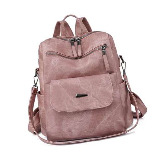 Mochila de PU para mujer ideal para ir de compras o caminatas de fin de semana