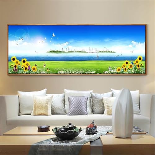 Diamant Painting Grand Format 50x100cm paysages célestes kit complet point de croix broderie