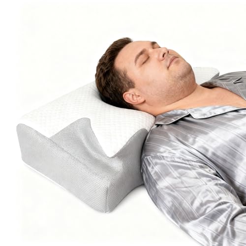 Cervical Neck Pillow for Bigger Body (Grey, Standard)