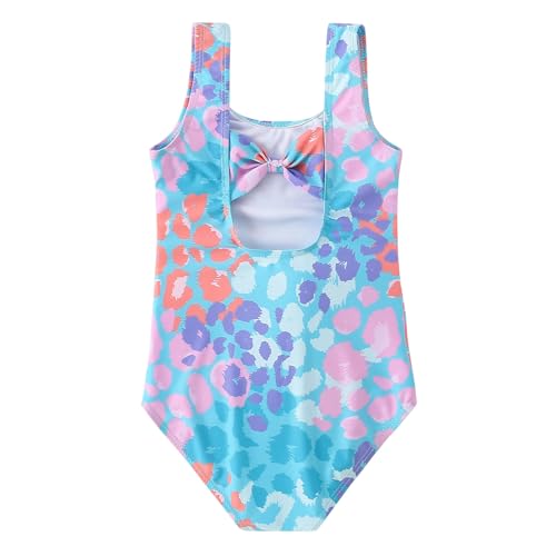 Image of Toddler Swimsuit Girl One Piece Rash Guard Tankini Bathing Suit Little Girls Sleeveless Quick Dry Swimwear 4-8 Years