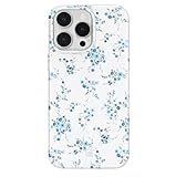 VELVET CAVIAR for iPhone 14 Pro Max Case Coquette Flowers - Compatible with MagSafe - 10ft Drop Tested - French Blue Floral