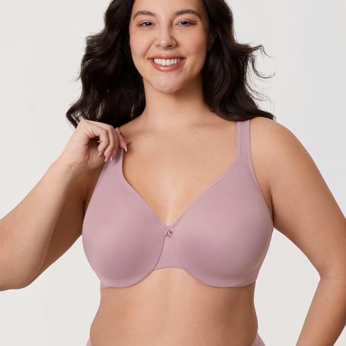 Image of DELIMIRA Women's Minimizer Plus Size Underwire Bras | Smooth, Full Coverage, Seamless, Tshirt Bra