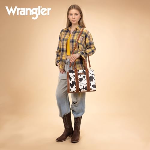 Image of Montana West x Wrangler Tote Bags Purses for Women Work Top-Handle Handbags with Strap